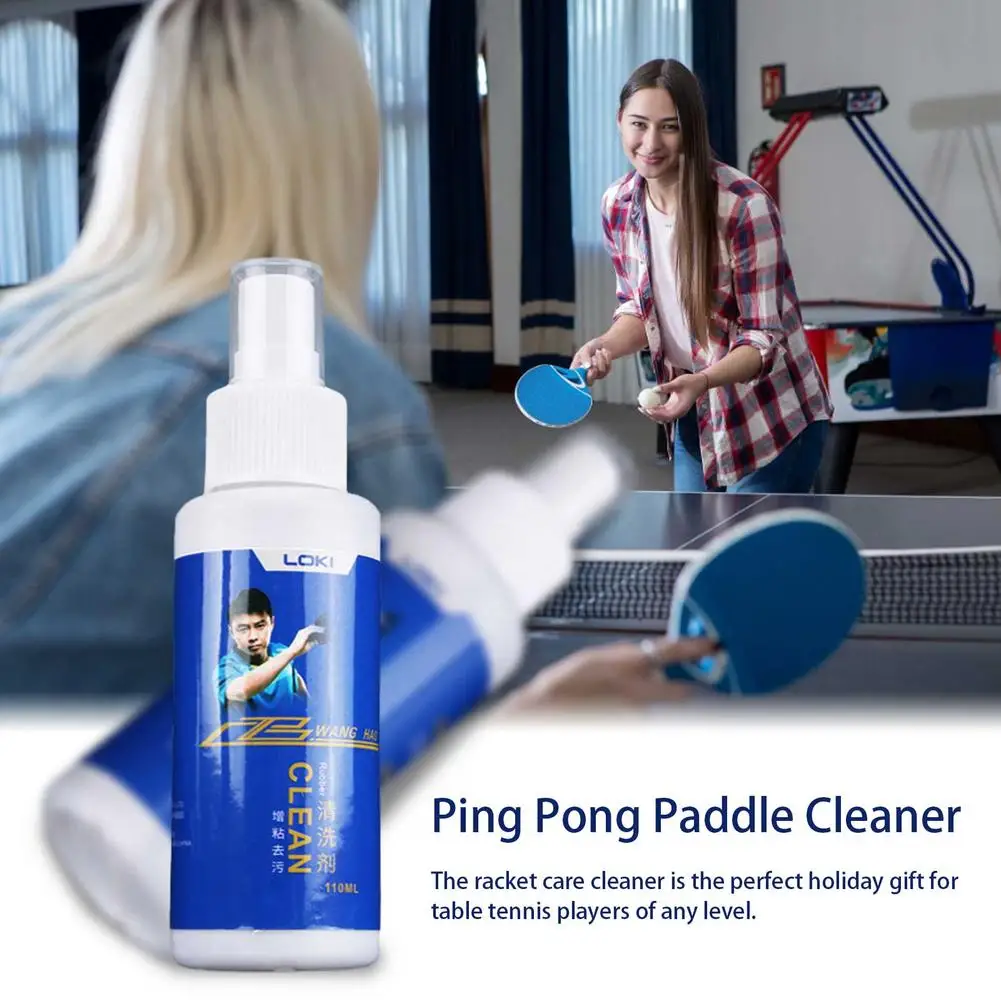 110mlPingPongPaddleCleanerTableTennisRacketCleaningSpraySweat