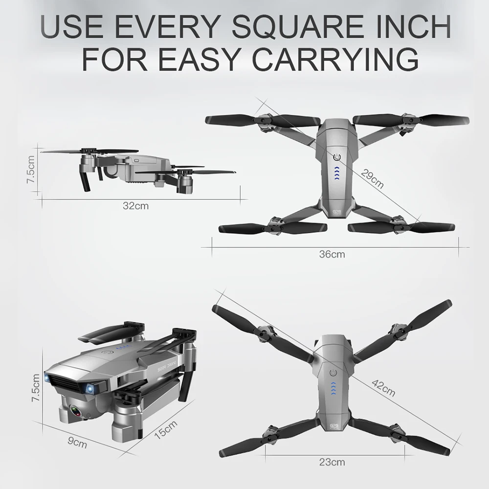 SG907 Дрон с GPS с 4K HD Двойная камера широкий угол 5G wifi FPV RC Квадрокоптер складные дроны Профессиональные с GPS следуем за мной