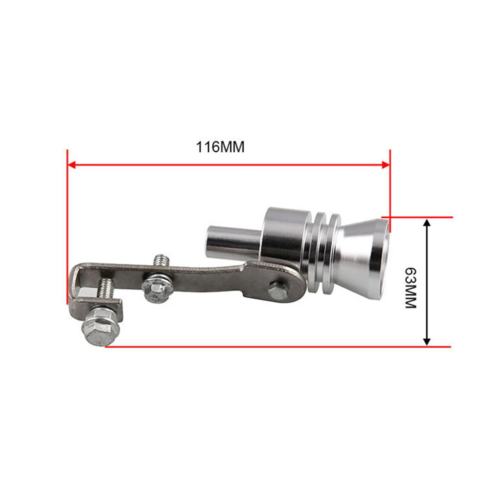 Универсальный 1 шт. Авто турбозвук турбины свисток Глушитель Трубы удар симулятор шума стильный