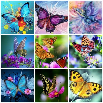 

EverShine 5D Diamond Painting Butterfly Bead Picture Kits Diamond Embroidery Animals Cross Stitch Handicraft Art Wall Decor