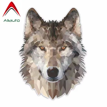 

Aliauto Interesting Wolf Head Cartoon Car Sticker Decoration Graphic PVC Decal for Volkswagen Polo Ford Focus Kia,12*16CM