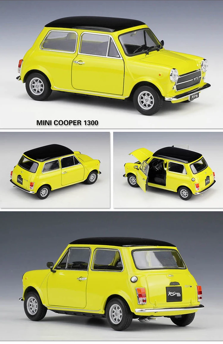 WELLY 1:24 MINI COOPER 1300 автомобиль спортивный автомобиль имитация сплава Модель автомобиля ремесла украшение Коллекция игрушек инструменты подарок