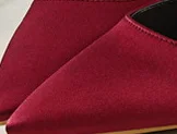 wine red Розовые босоножки; свадебные туфли с цветами для невесты; туфли на высоком каблуке 10 см; большие размеры; атласная Женская красивая обувь - Цвет: wine red