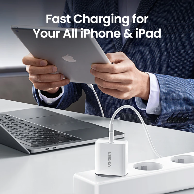 Зарядное устройство UGREEN PD 20 Вт QC4.0 QC3.0 USB Type C быстрое зарядное Quick Charge 4 0 3 QC для iPhone 12