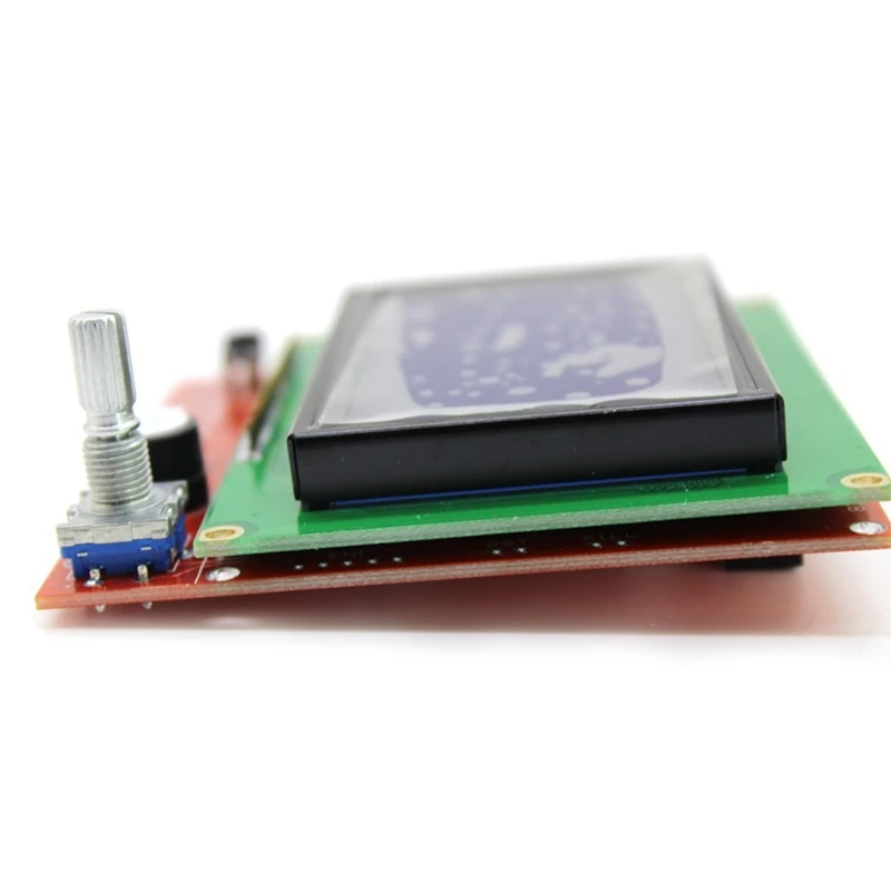 Lcd 12864 версия Графический умный дисплей модуль контроллера с адаптером и кабелем для Ramps 1,4 Reprap 3d Принтер Комплект