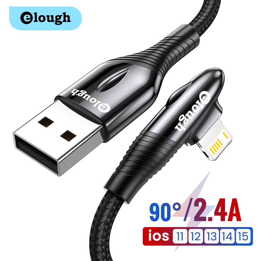 Usb-кабель Elough для iphone 11 12 13 pro max Xs Xr X SE 8 7 6 plus 6s 5 ipad air mini кабель быстрой зарядки