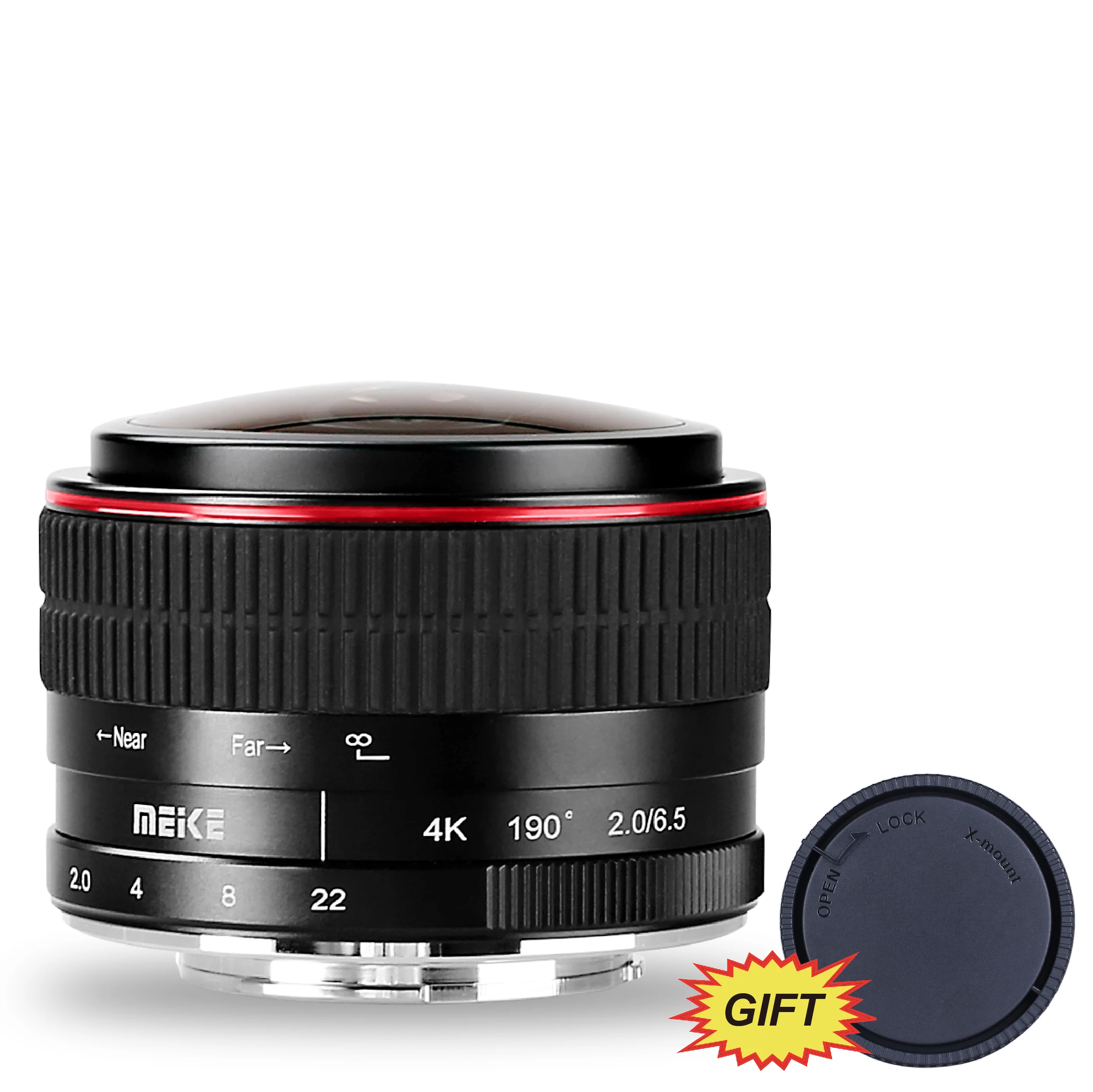 Meike 6.5Mm F/2.0 Aps-C Obiettivo Fisheye Con Messa A Fuoco Manuale Per Fotocamere Sony E/Canon Ef-M/Panasonic Olympus M43/Fujifilm X-Mount