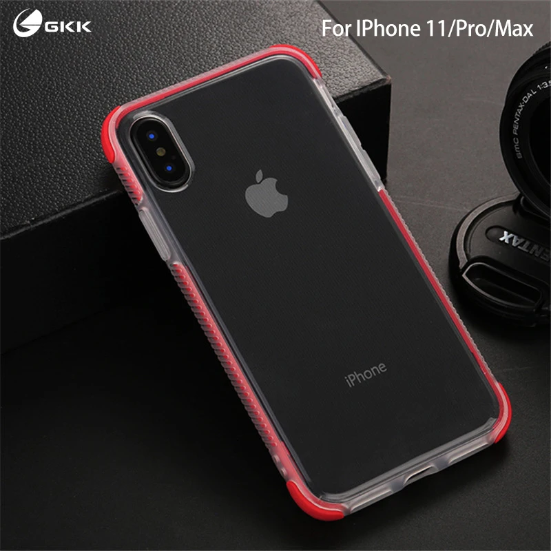 360 чехол с полной защитой для IPhone 11 Pro Max прозрачный усиленный угол TPU мягкие