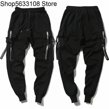 

Conventional Money Fat Pants Tide Fat People Extra Large Size Male Pure Cotton More Pants Pocket Elastic Band Trousers