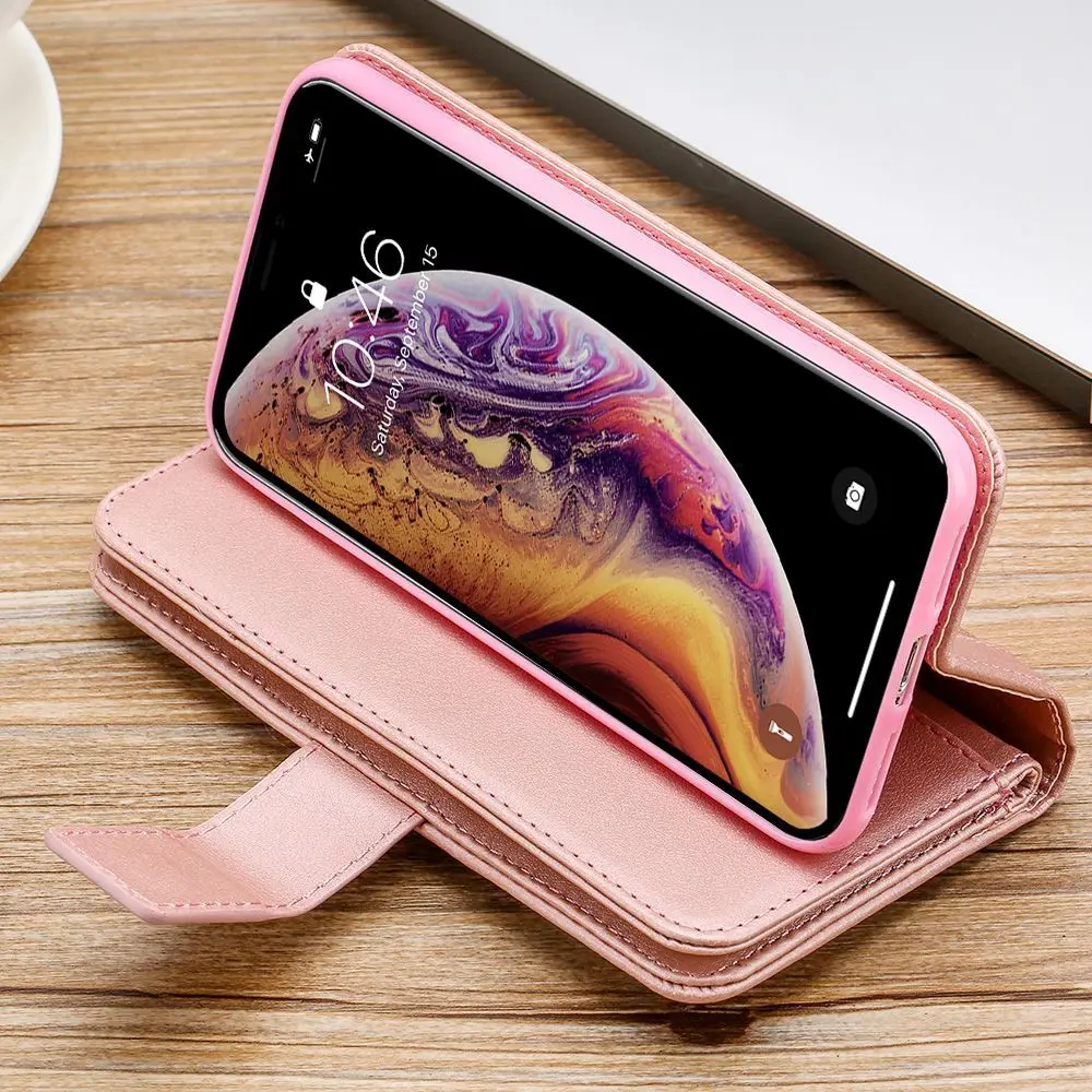 Чехол книжка на молнии для iPhone 7 Plus 8 6 S Xr X Xs Max 12|Чехлы-портмоне| |