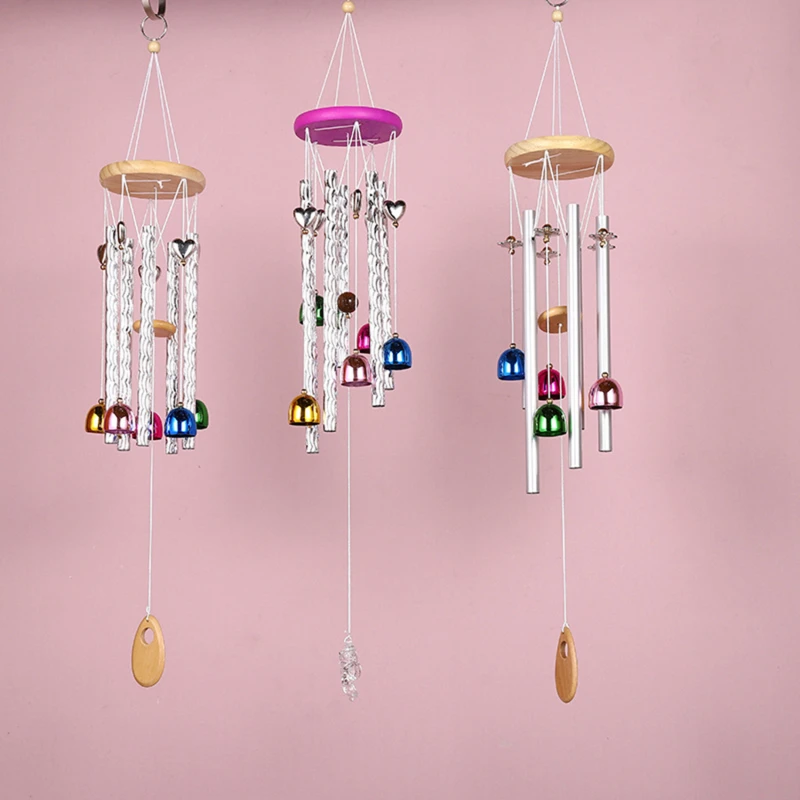 Colorful Wooden Wind Chimes Decorations Outdoor Garden Windbells Japan Wind Bells Chime Aeolian