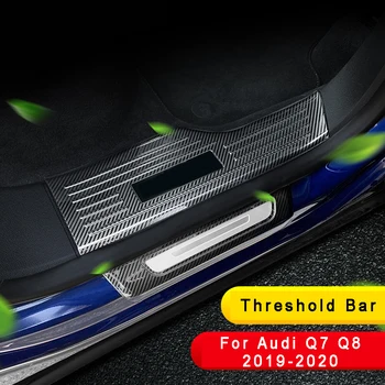 

Car Door Sill Scuff Plate Guard For Audi Q7 Q8 2019 2020 Stainless Steel Threshold Bar Welcome Pedal Trim Interior Accessories