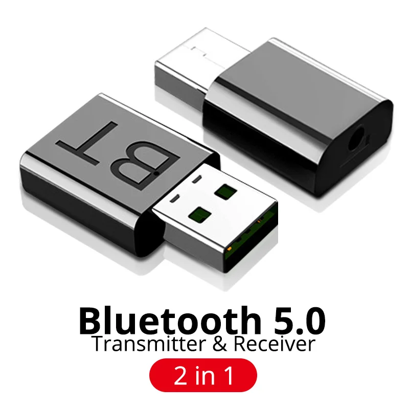 Minitransmisor USB con bluetooth 5.0 para coche, receptor estéreo, RCA, 3,5 mm, AUX para TV, PC, cascos, audio HIFI