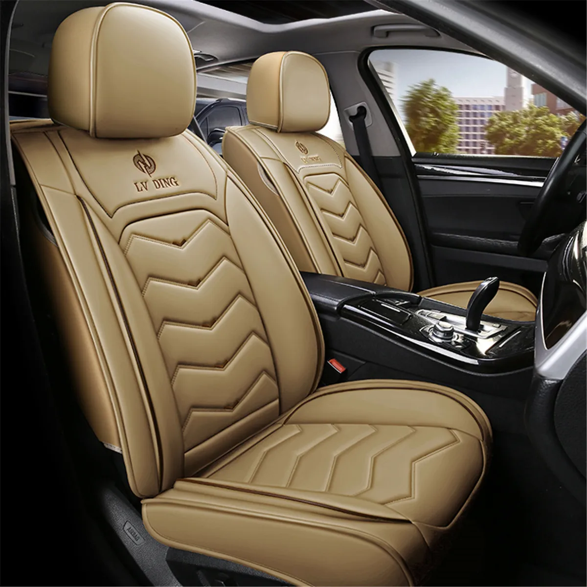 Sports Leather Car Seat Covers Full Surrounded Wearproof Auto Seat Cushion  For Hyundai Santa Fe Solaris Nissan - Automobiles Seat Covers - AliExpress