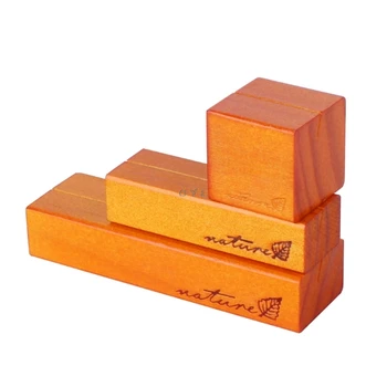 

Natural Wood Block Clips Paper Photo Picture Card Holder Clamp Stand Table Decor