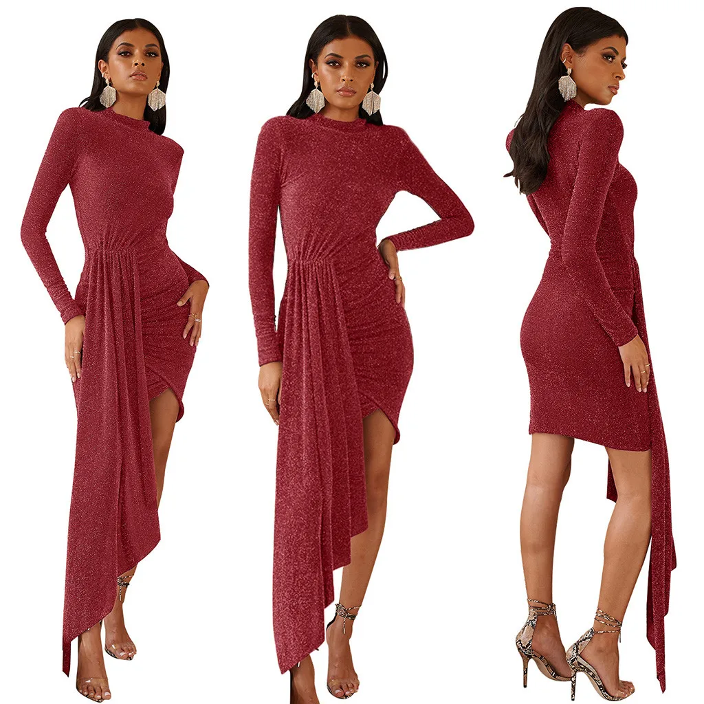 vestidos платье для женщин размера плюс Формальные платья с длинным рукавом Необычные Вечерние свадебные ropa mujer sukienki robe hiver femme