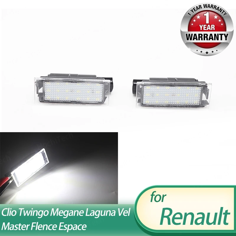 Luce Targa Led Per Auto Canbus Nessun Errore Per Renault Megane 3 Clio Laguna 2 Megane 3 Twingo Master Vel Satis