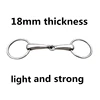 Stainless Steel Loose Ring Snaffle Bit Horse Hollow Mouthpiece 12cm Product Horse Equipement