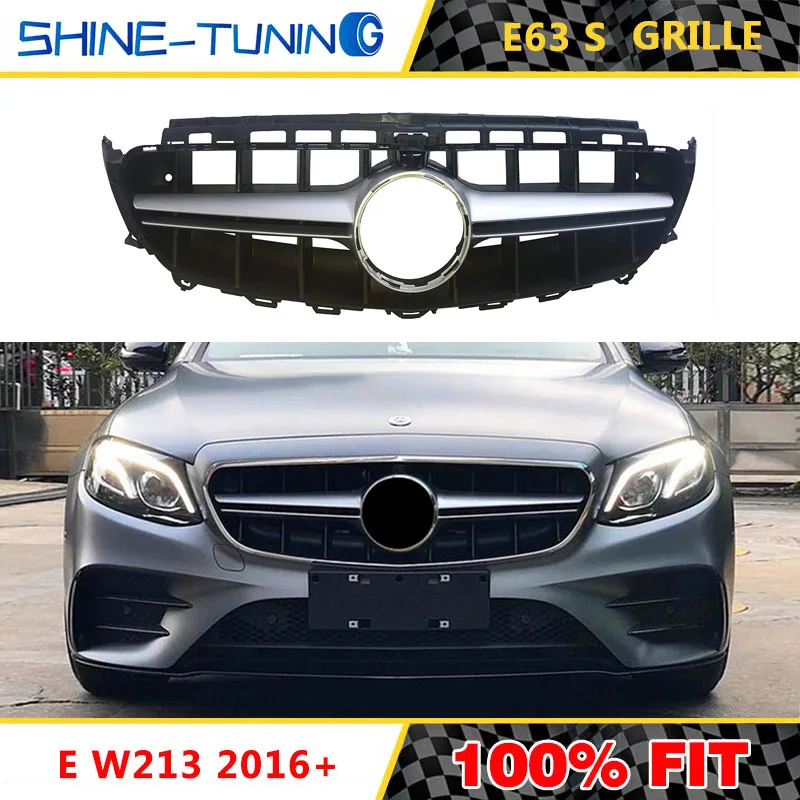 Передняя решетка подходит для E class W213 C238 W238 AMG стиль решетка E200 E250 E300 E320 E350 без эмблема