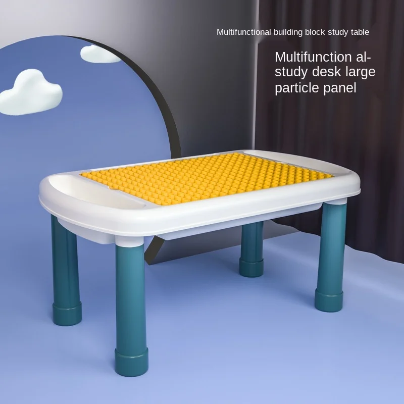 

Children's building table assembling multifunctional learning table
