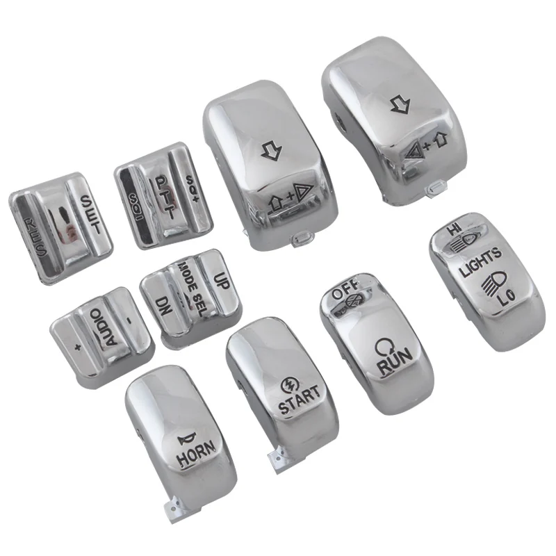 Motorcycle Hand Control Switch Housing Buttons Caps For Harley Touring Electra Glide SOFTAIL DYNA FLHT FLHX FLHTC FLTRX 96-13