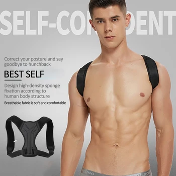 

Posture Corrector Adjustable Back Fracture Support Belt Children/Adults Back Clavicle Spine Shoulder Humpback Correction Brace