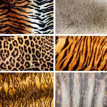 

Nitree Tiger Leopard Wolf Skin Texture Solid Color Animal Pattern Backdrop Photo Studio Props Photography Background Vinyl