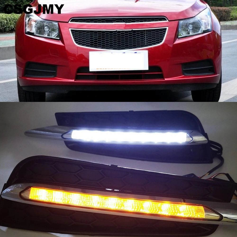 Автомобильная проблесковая для chevrolet cruze 2009 2010 2011 2012 2013 2014 DRL Вождения освещают