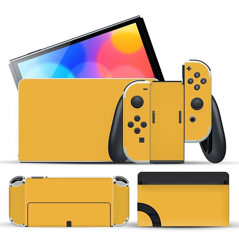 1 pc pure color Skin Sticker Protector for Nintendo Switch OLED Classic NEW