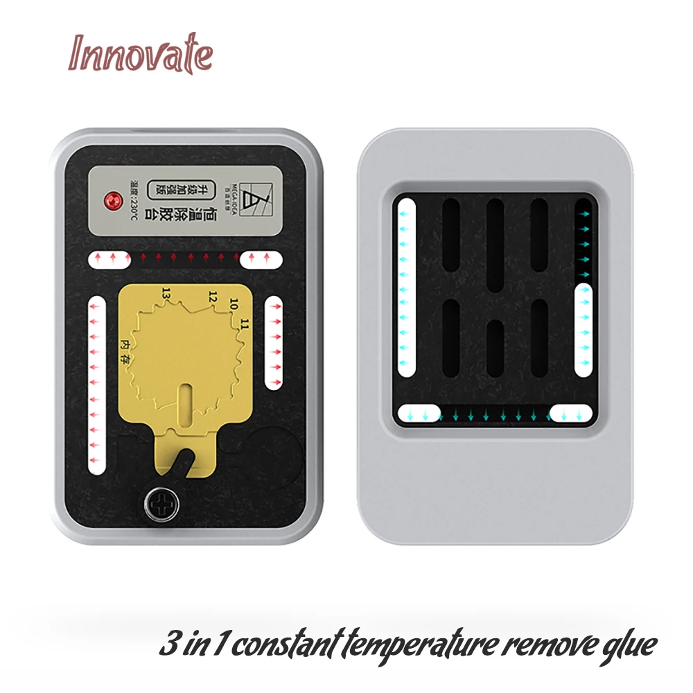 QIANLI Hot Stone constant temperature removal glue 3 in 1 fingerprint hard drive CPU for iPhone 7 7P 8 8P X XS MAX 11 Pro Max
