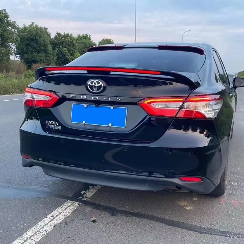 Тормозной светильник стример для toyota Camry 2018 2019 2020 высокого качества ABS спойлер
