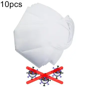 

10Pcs Breathable Dustproof Folding 4 Layers Protection Face Mouth 95 Masks Wind and dust resistance against viruses