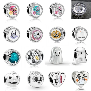 

2019 Fashion New Halloween Series Jewelry Haunted House Taro Pumpkin Beads Original Female Diy Charm Bracelet Necklace Jewelry