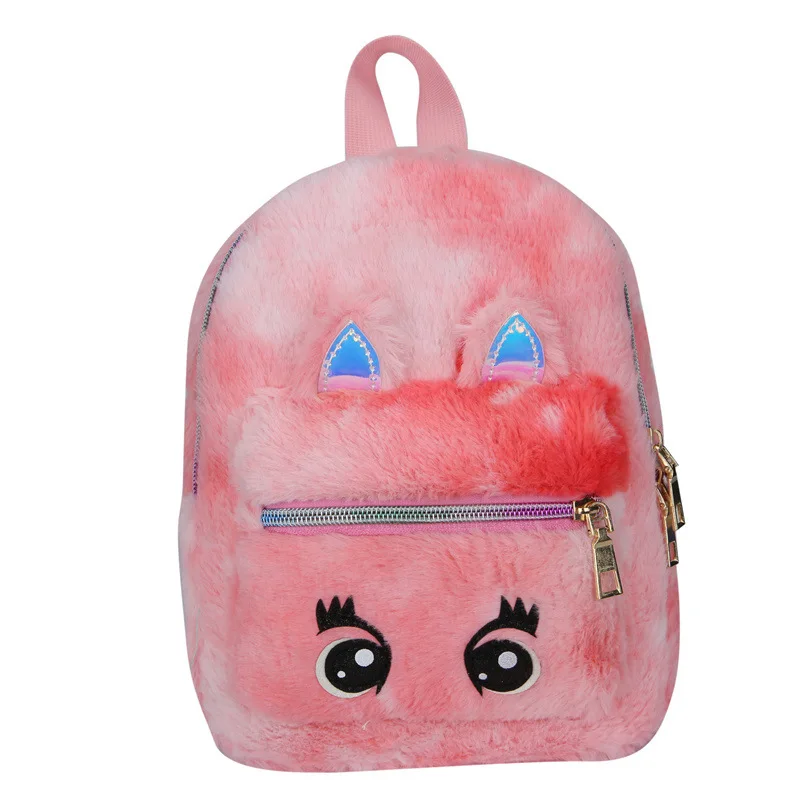 

Autumn And Winter New Style Colorful Plush Children Backpack Women's Cute Hipster CHILDREN'S School Bags Unicorn Bag