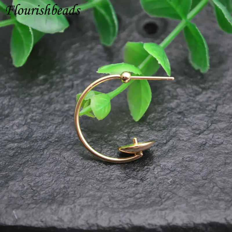 

Anti-rust Real Gold Plated Hoops Earrings Big Circle Ear Hoops High Quality Earrings Hooks for DIY Jewelry Making Supplies