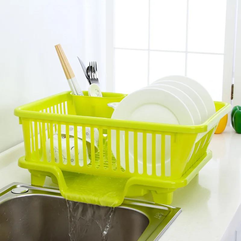 

Water Draining Dish Rack Plastic Drain Basket Kitchen Filtered Water Shelf Supplies Dripping Storage Shelf Wholesale
