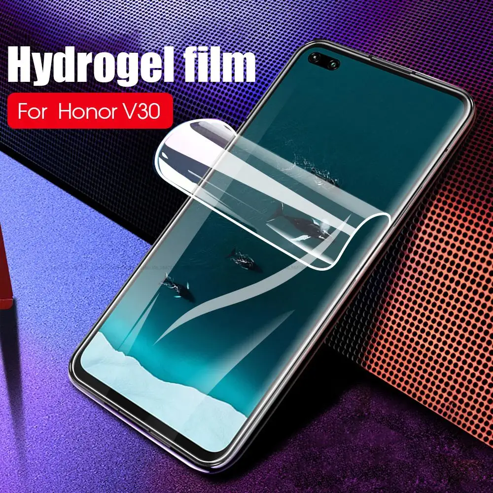 Гидрогелевая пленка для Huawei Honor V30 20 9X Pro 20S 10 Lite 10i 20i Nova 6 SE мягкая Передняя экрана не