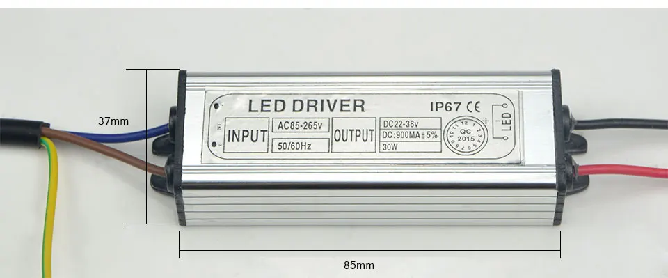 Трансформатор освещения 220V 110V AC к DC 38-24 V источник питания Светодиодный драйвер для Светодиодный s 10W 20W 30W 50W