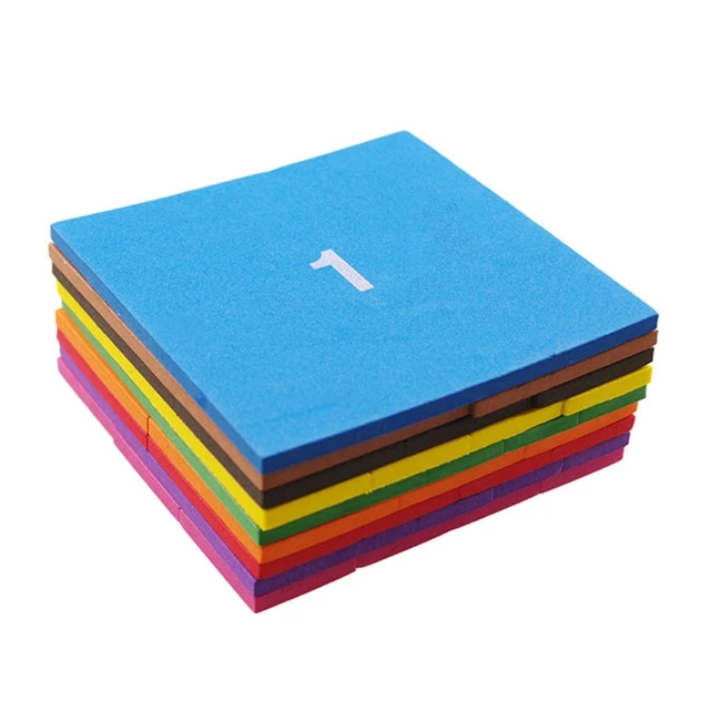EVA Sponge Math Cards for Intellgent Improvement Colorful Fraction Learning Card for Kids Primary School Early Education 1