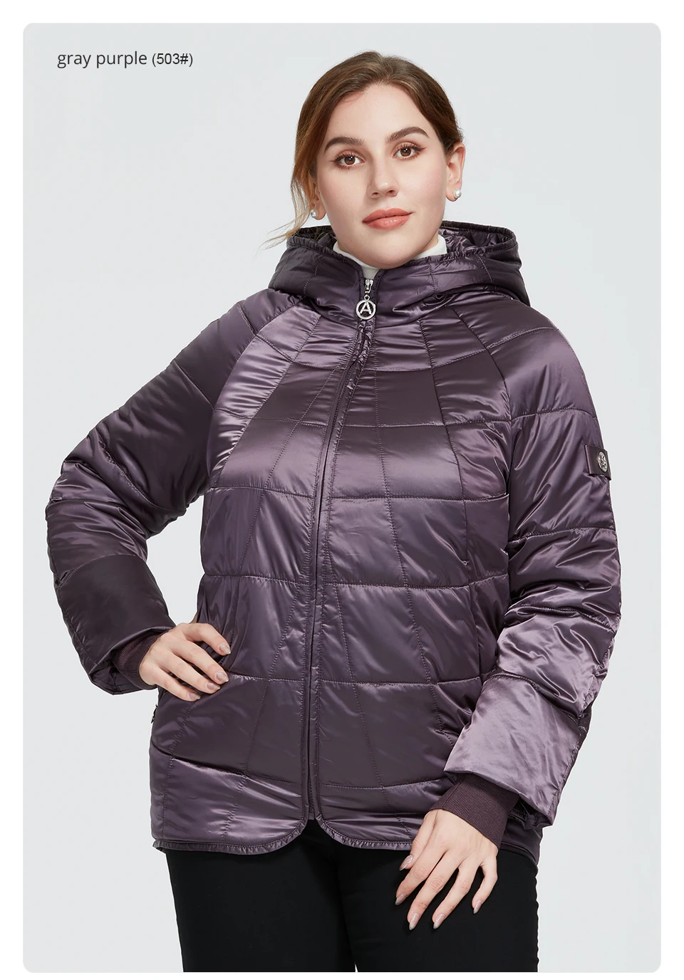 Astrid 2020 New Autumn Winter Womens coat women Windproof warm parka Plaid fashion Jacket hood large sizes female clothing 9385