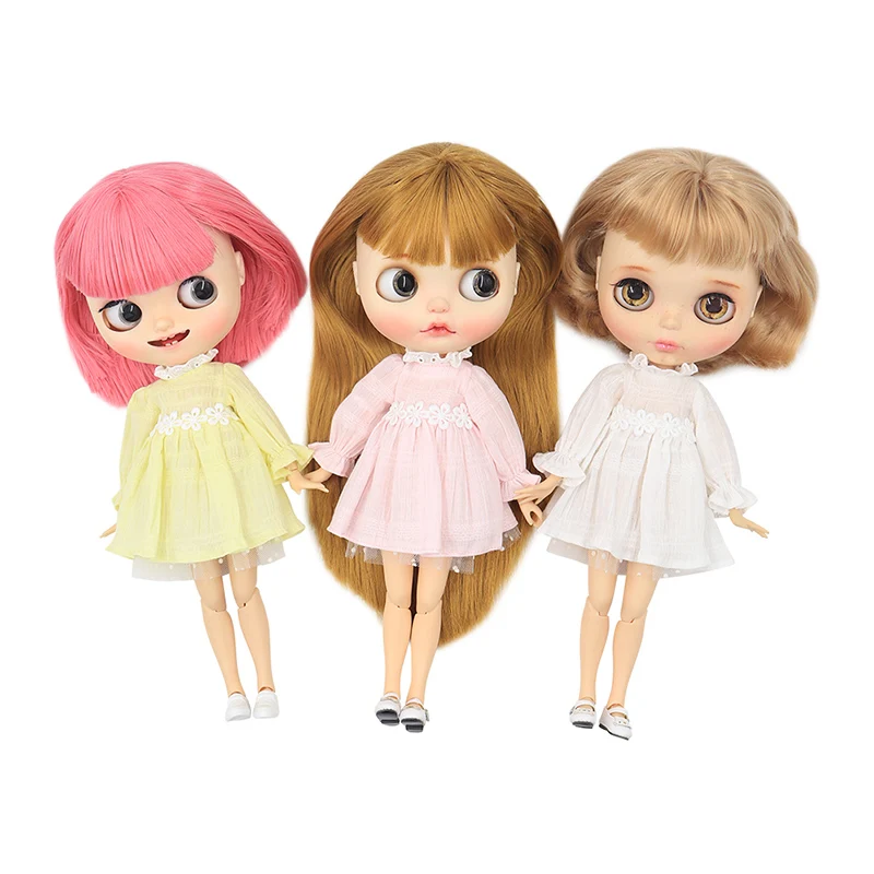 Аксессуары для кукол Blyth Одежда ярких цветов платье Azone ледяная кукла licca