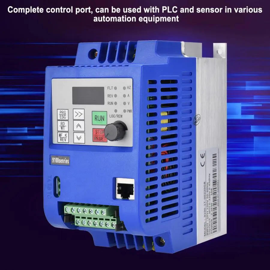 

AC220V 2.2KW frequency converter Single Phase to 3 Phase Motor Drive VFD Frequency Speed Controller