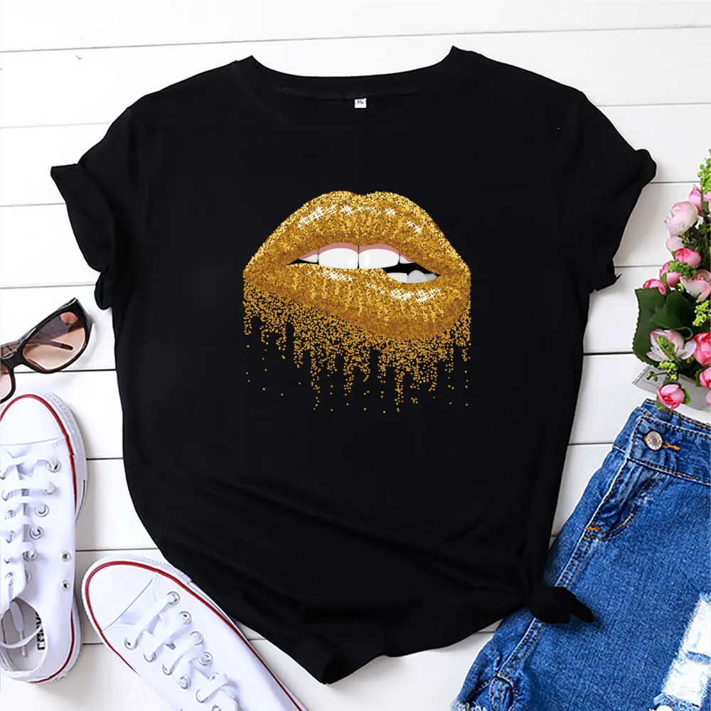 JFUNCY 100% Cotton Summer Women T Shirt O-neck Short Sleeve Tees Tops Plus Size S-5xl Casual Female T-shirts