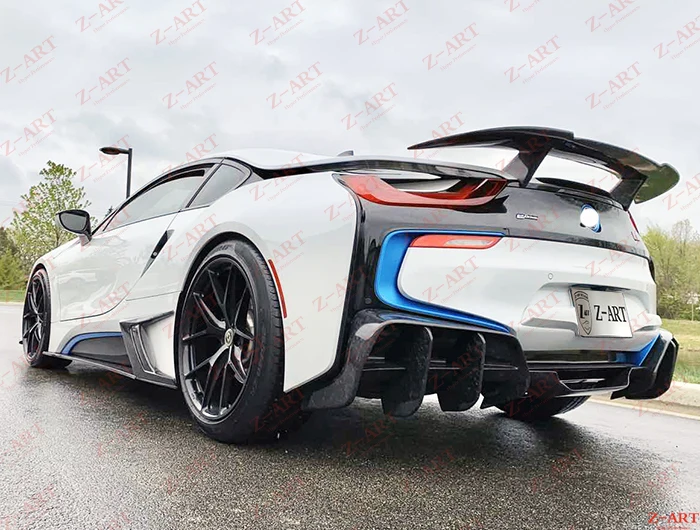 Z ART carbon fiber rear diffuser for BMW I8 carbon fiber rear lip for
