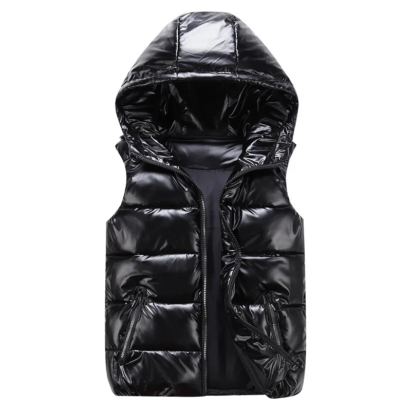 ladies parka coats Winter Hooded Down Vest Women Jacket Casual Bright Color Sleeveless Vest Jacket Ladies Warm Lightweight Parent-Child Outerwear parka jacket women Coats & Jackets