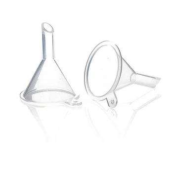 

500 Pcs/Lot Plastic Small Funnels for Perfume Liquid Essential Oil Filling Empty Bottle Packing Tool