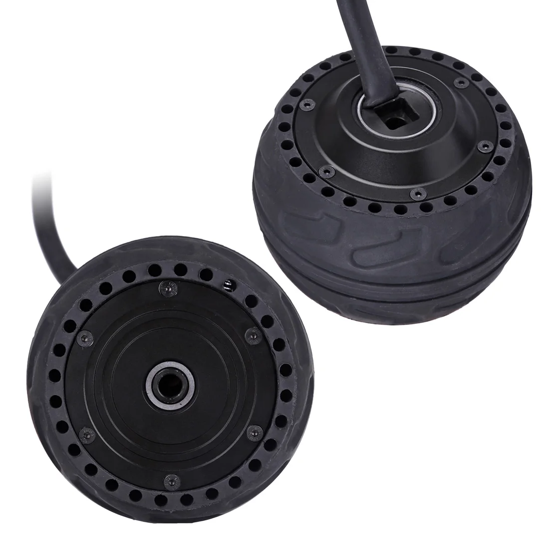 US $161.19 HighEnd 105L 500W Rubber Dual Wheel HubIn Motor For Electric Scooter Skateboard Black