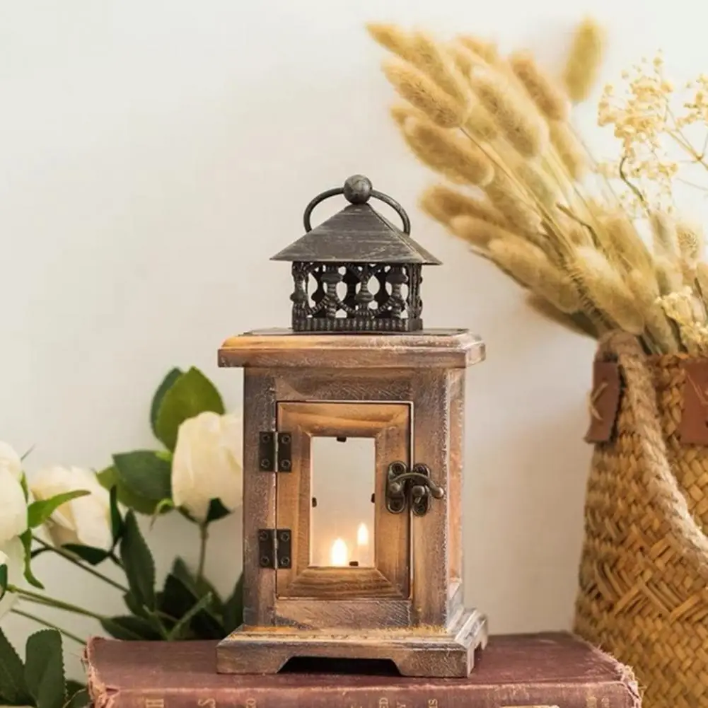 Farol Portavelas Oriental 'Baghira' De Metal - Dorado Y Cobre, 26x20cm, Para Jardín Y Decoración