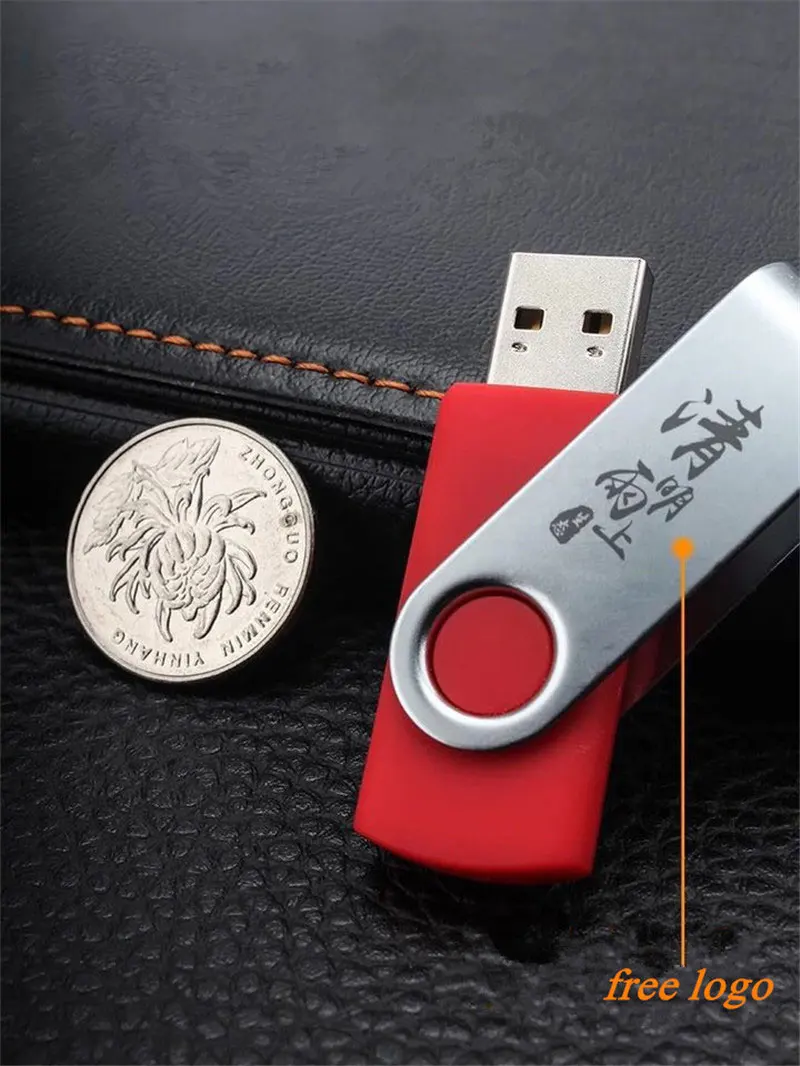USB флеш-накопитель 64 ГБ флеш-накопитель 8 ГБ 4 ГБ usb накопитель 2,0 128 ГБ Водонепроницаемая ручка-накопитель 32 Гб вращающийся флеш-накопитель 16 Гб бесплатный логотип на заказ
