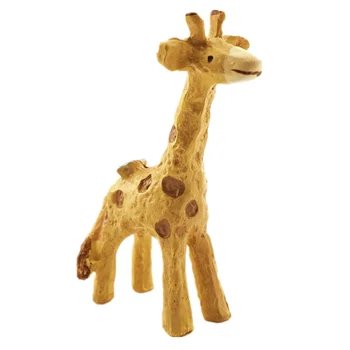 

1 Pair of Mini Giraffe Resin Craft Desktop Decoration Small Ornaments for Home Room (Yellow)